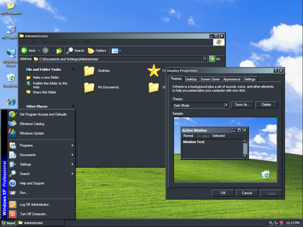 Windows XP Screenshots